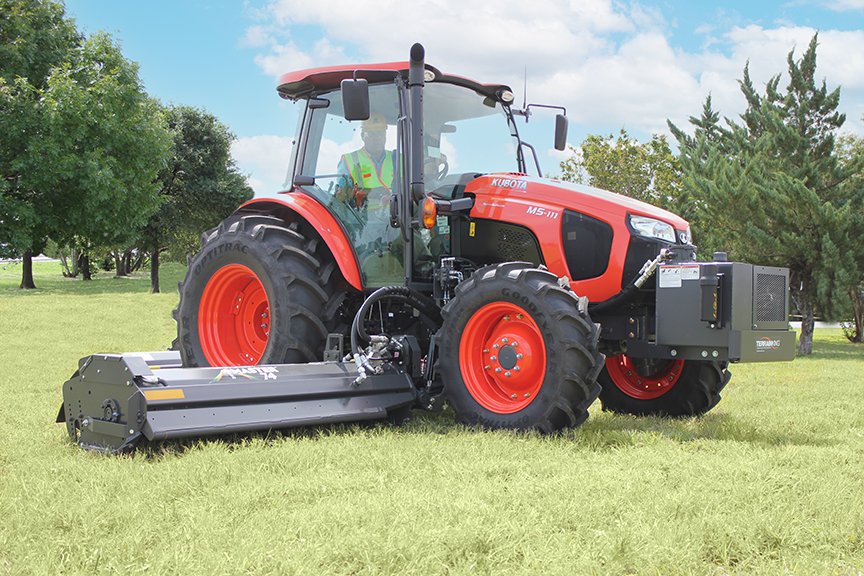 Kubota front mount flail mower best sale